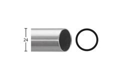 BÜSCHE Roede | Ø24mm | Mat aluminium