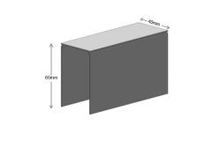 WEPRO Bovenrail Standaard RAL 680cm