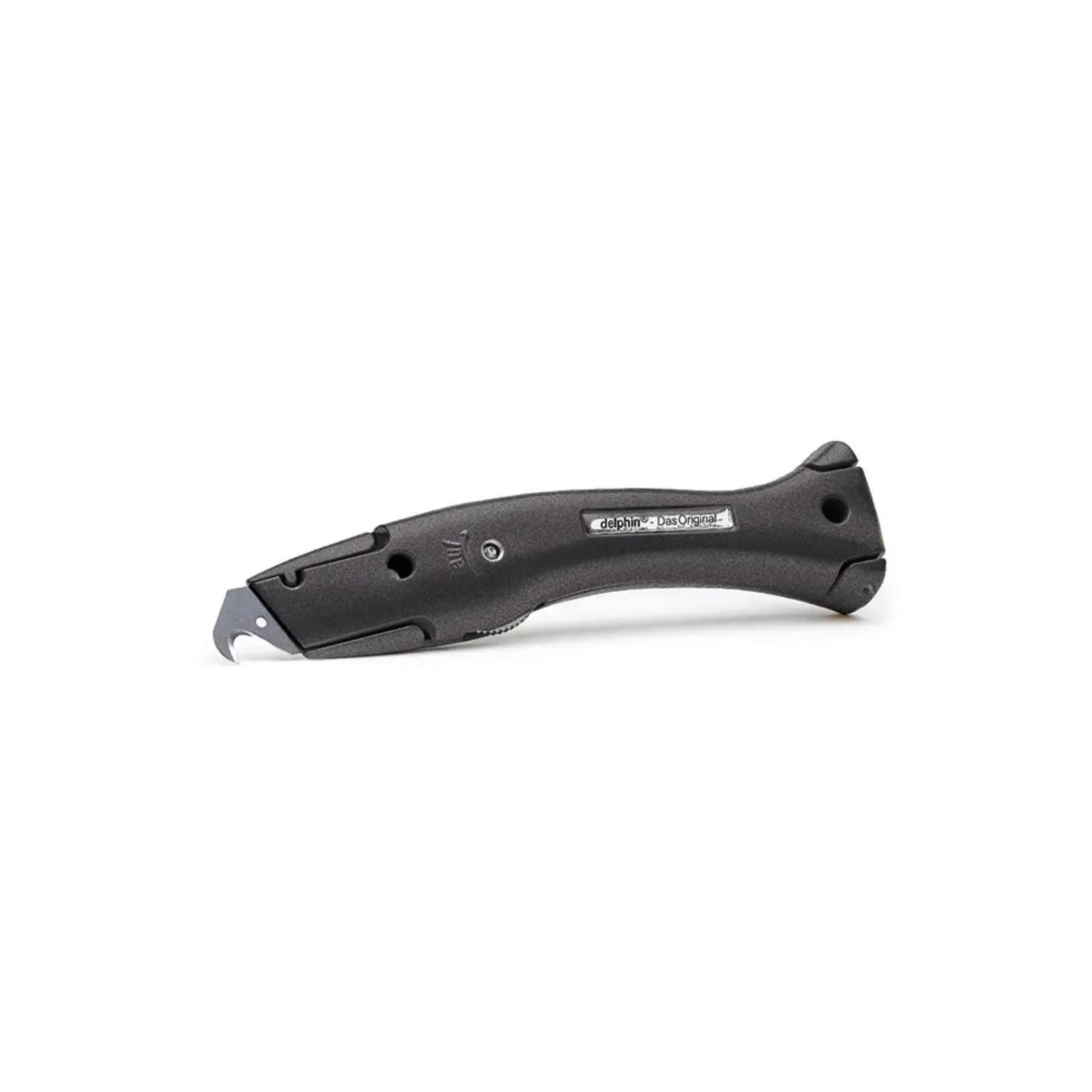 DELPHIN Heft Mat Zwart incl. houder