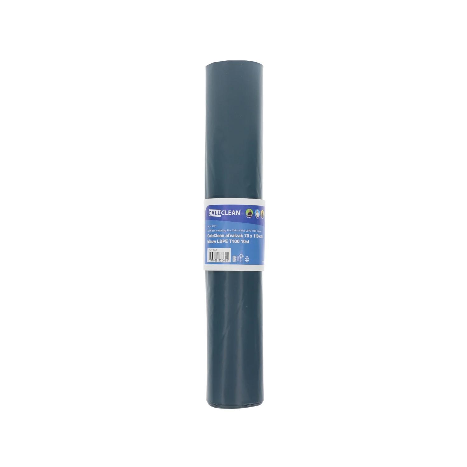 LDPE Afvalzak blauw 70x110cm | Rol à 10 zakken