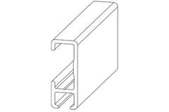 FOREST F200 Rail Aluminium Wit 600cm