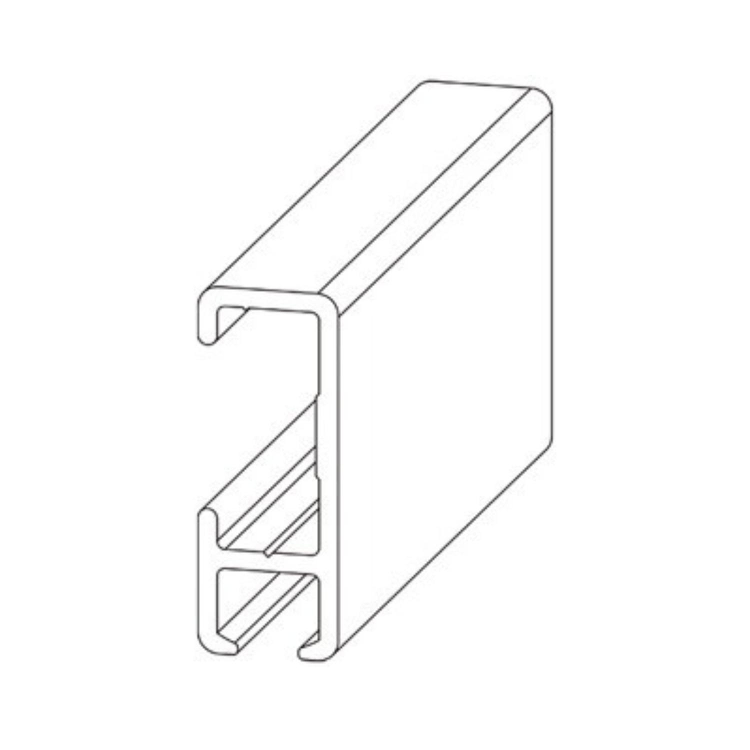 FOREST F200 Rail Aluminium Wit 500cm
