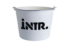 INTR. Emmer met beugel 20l wit Ø36,5x27,5cm