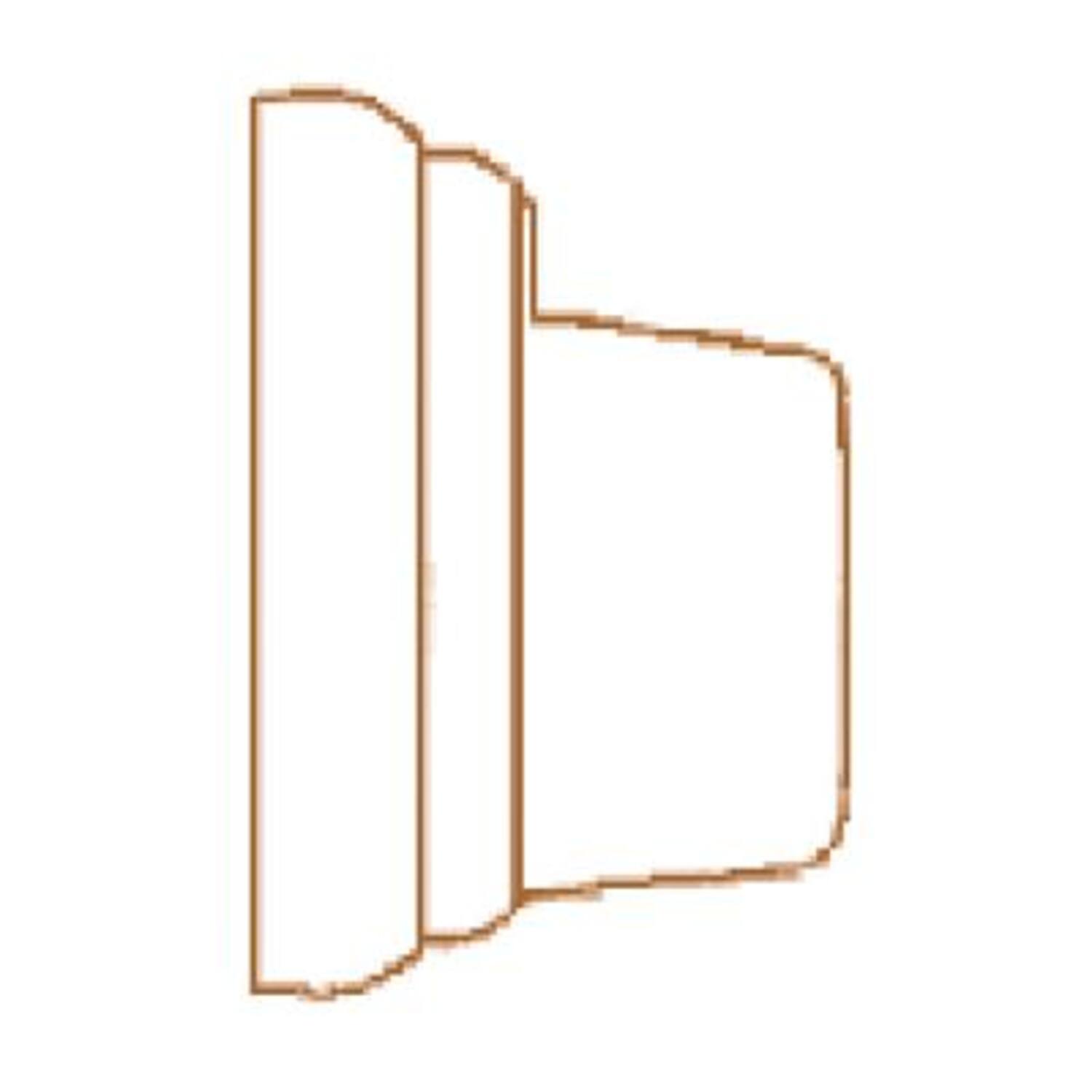 Wandrozet wit 60 x 32mm (28mm)