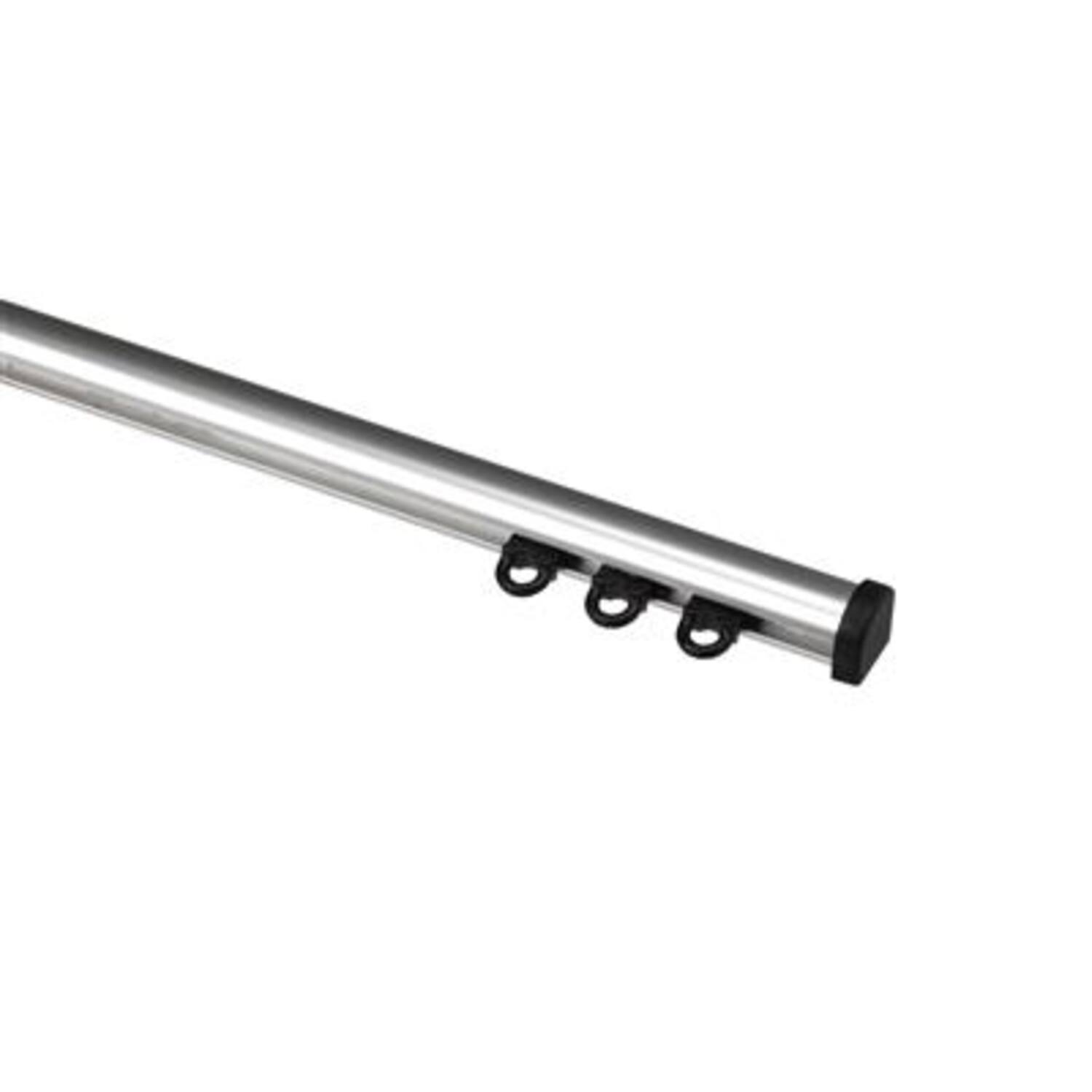 WEPRO Curva rail 320cm zilver plafondpl. zwart