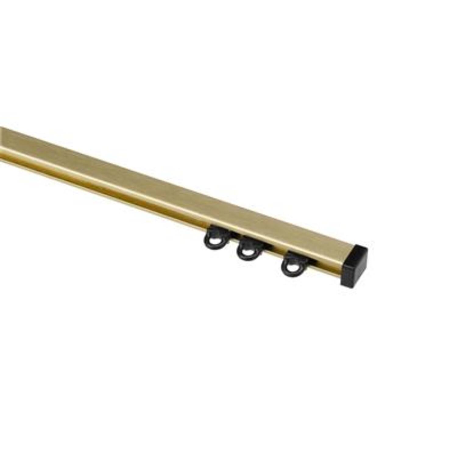 WEPRO Caro rail 280 messing brush plafondpl. zwart