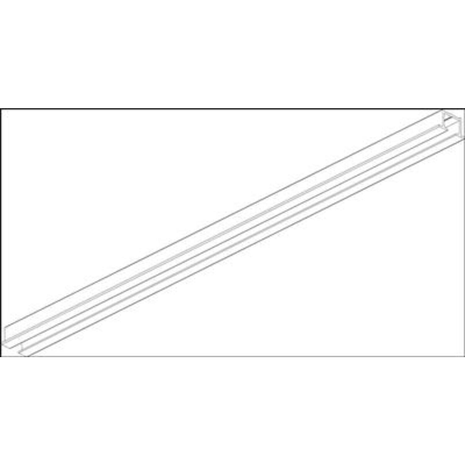 KS Inbouwrail compleet Wit 360cm