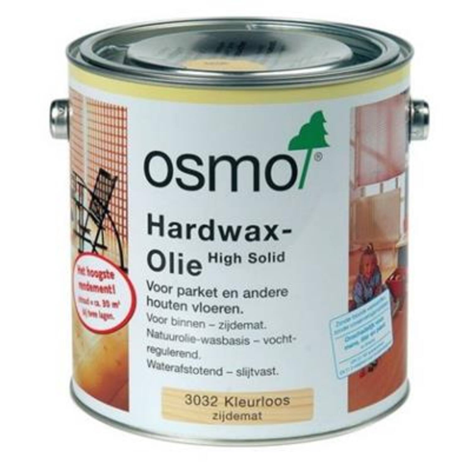 OSMO Hardwax-Olie 3032 Transparant Zijdemat 2½ ltr