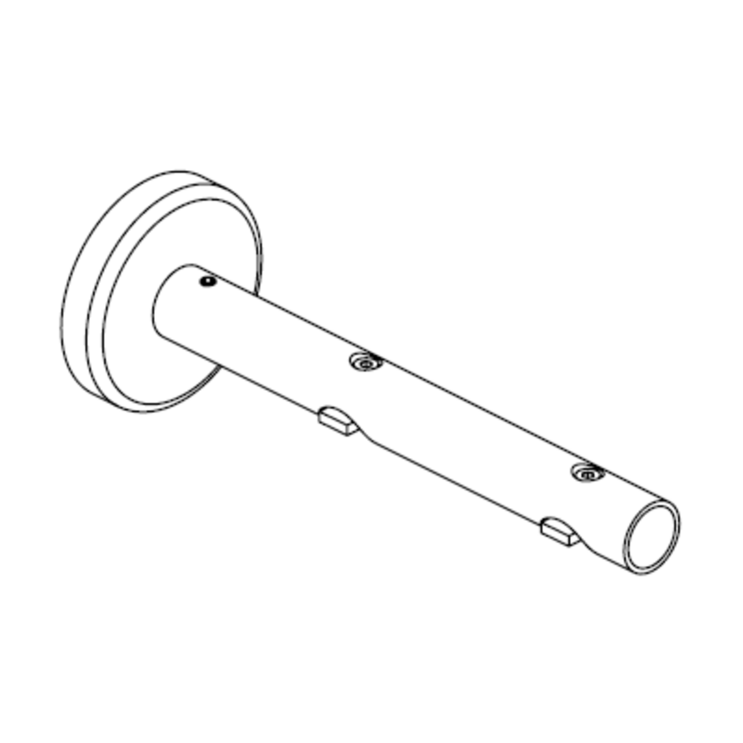 FOREST CRS Wandsteun dubbel 16cm Ø28mm Antiek