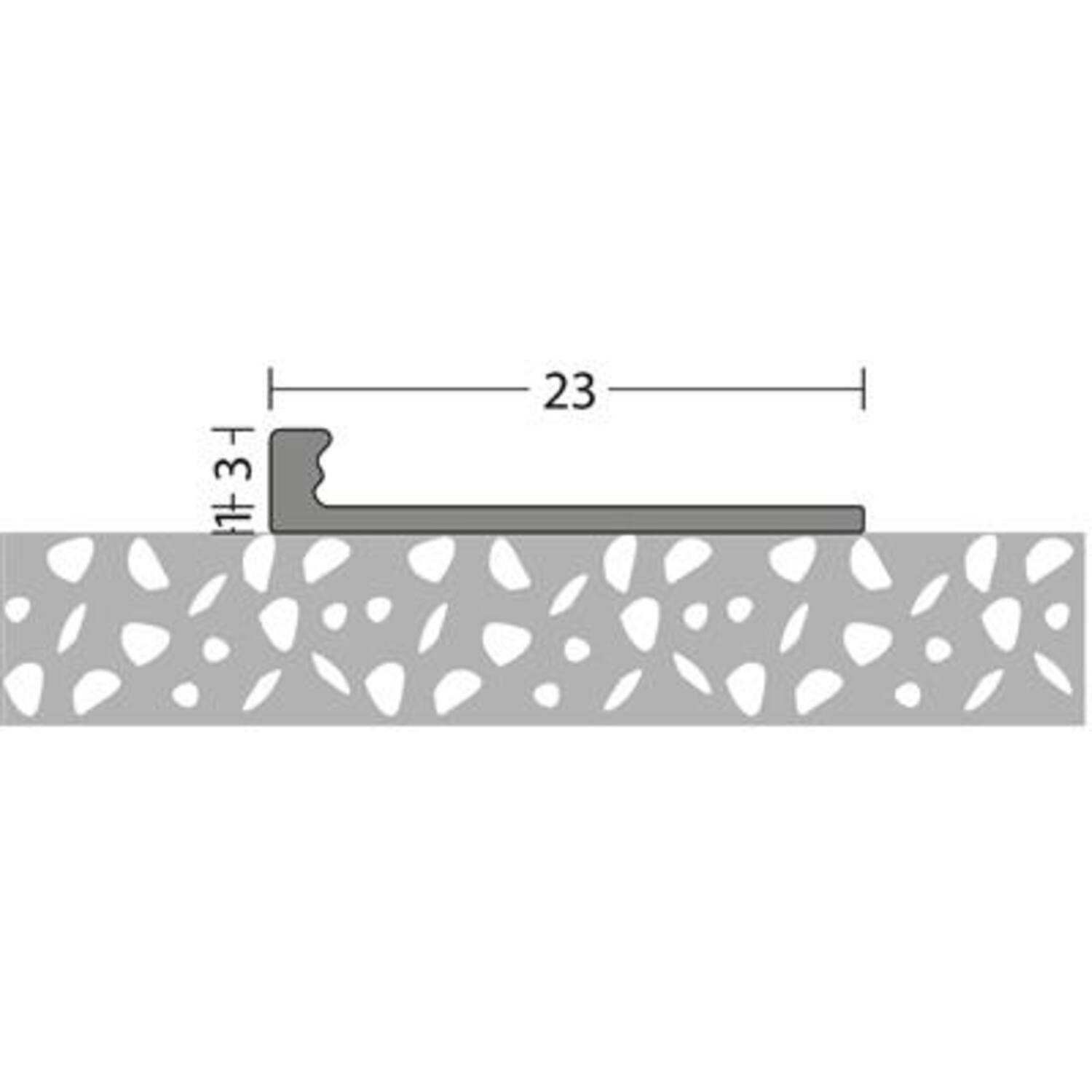 PRINZ 700 Afsluitprofiel Aluminium 250cm