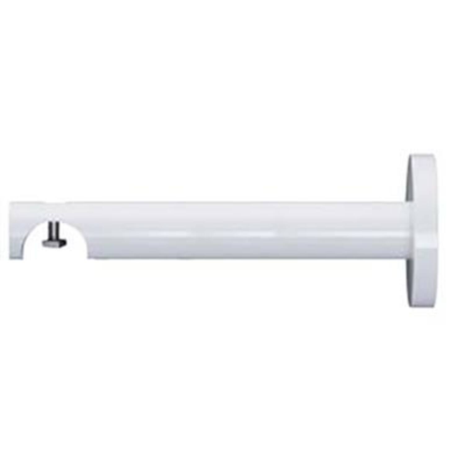 BÜSCHE Ø20mm Alux Steun enkel Wit 120mm