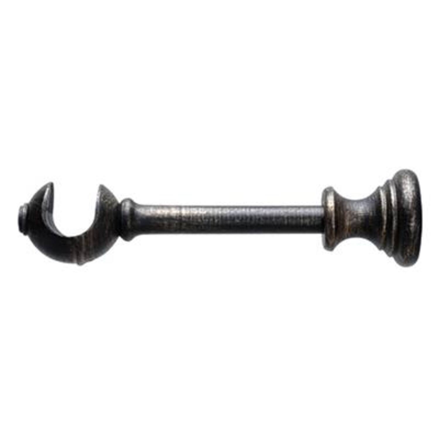 BÜSCHE Ø30mm Wandsteun enkel Antiek zwart