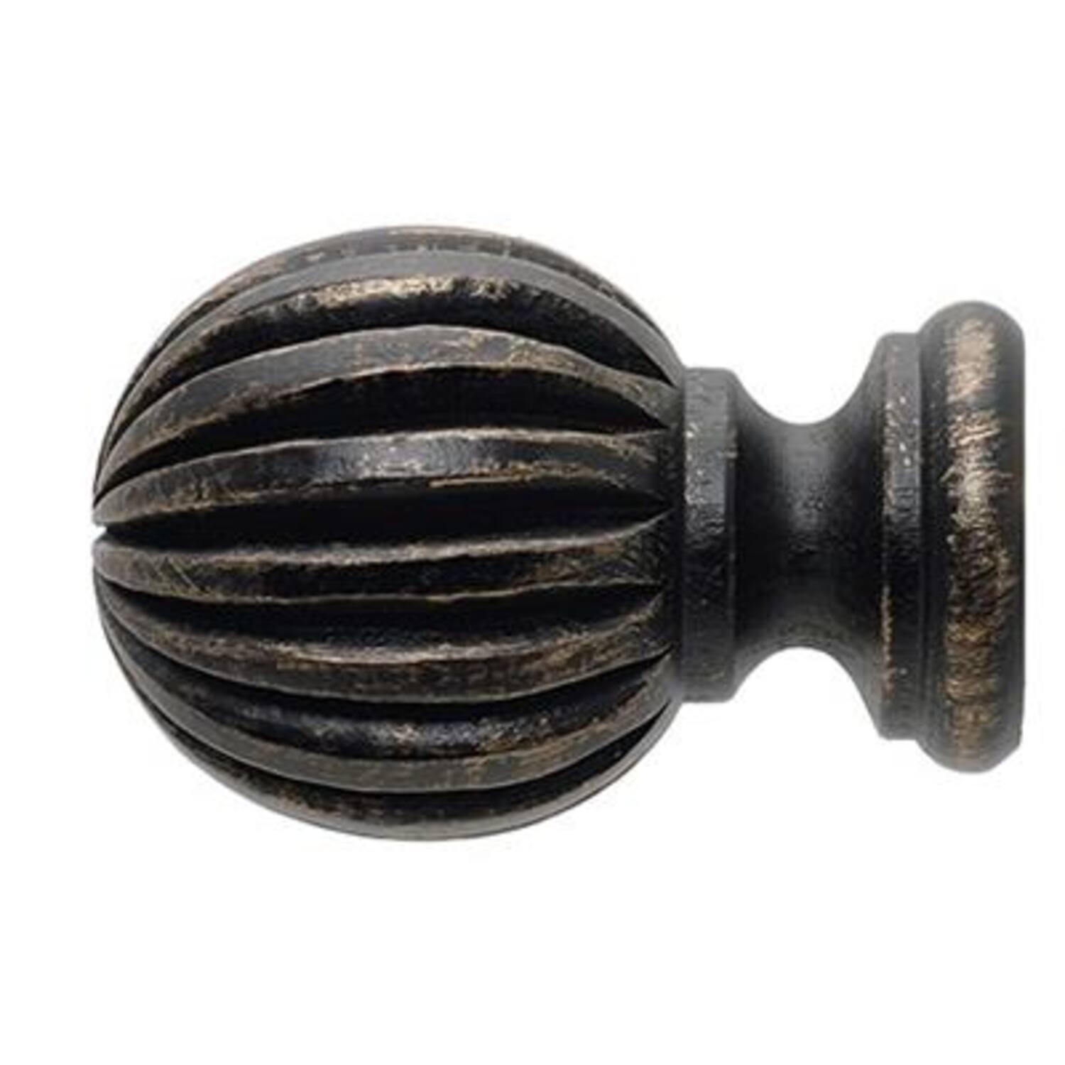 BÜSCHE Ø30mm Leone Eindknop Antiek zwart
