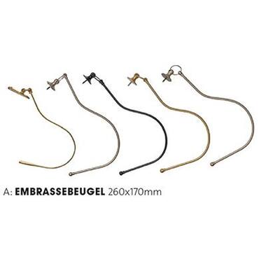 Embrassebeugel 260 x 170 mm antiek zwart