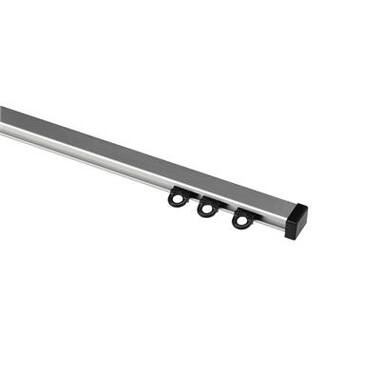 WEPRO Caro rail 400cm zilver plafondplaatsing