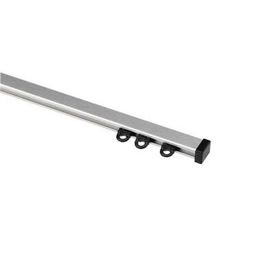 WEPRO Caro rail 560 zilver brush wandplaatsing wit
