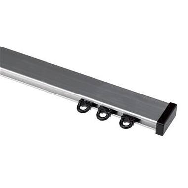 WEPRO Robusto rail 280 zilver brush wand zwart