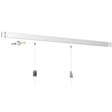 INTR. Schilderij Clickrail | 600cm | Wit