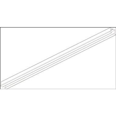 KS Inbouwrail compleet Wit 480cm