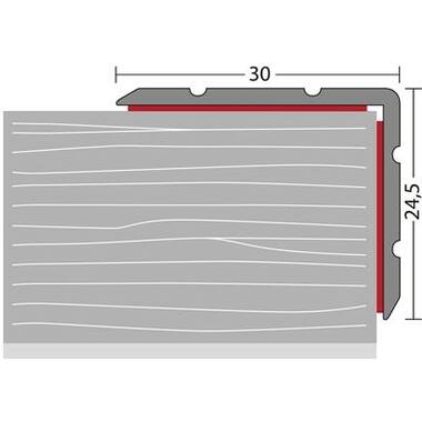 PRINZ 168 Hoekprofiel 30x24½mm brons 250cm