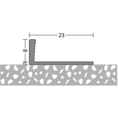 PRINZ 713 Buigbaar profiel 8mm messing 250cm