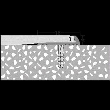PRINZ 157 Afsluitprofiel 18x4mm Zilver 250cm
