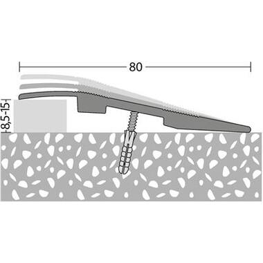 PRINZ 259 Aanloopprofiel 80mm Zilver 270cm