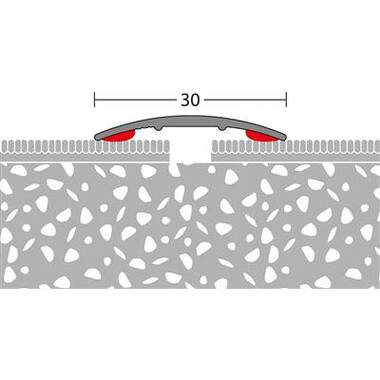 PRINZ 130 Overgangsprofiel 30x1,6mm Zwart 300cm