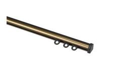 WEPRO Curva rail 280cm brons plafondpl. zwart