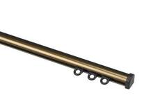 WEPRO Curva rail 120cm brons wandpl. zwart