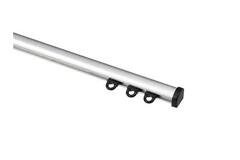 WEPRO Curva rail 440 zilver brush plafondpl. zwart