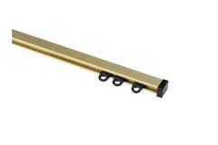 WEPRO Caro rail 280 messing brush plafondpl. zwart