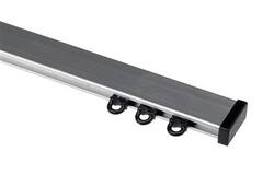 WEPRO Robusto rail 320 zilver brush plafond zwart