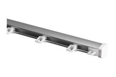 WEPRO Wave rail zilver brush wandplaatsing 400cm