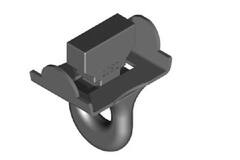 WEPRO Eindstop 20/28mm rail/roede zwart