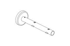 FOREST CRS Wandsteun dubbel 16cm | Ø28mm | RVS