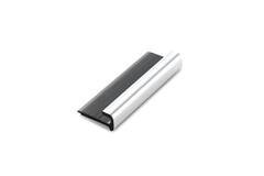 INTR. Plintprofiel 5mm aluminium, 210cm, kunststof
