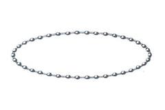 Ketting eindloos wit 225cm