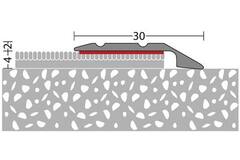 PRINZ 145 Afsluitprofiel alu 30mm Brons 270cm
