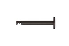 BÜSCHE Ø20mm Alux Steun enkel Zwart 150mm