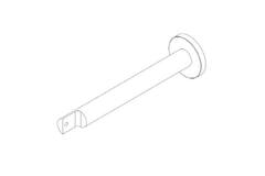 WEPRO Varius wandst enk 180mm Brons brush Rond