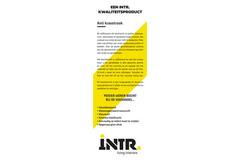INTR. Antikras strook Bruin 10x100cm